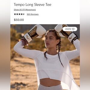 FP Movement - Tempo Long Sleeve Tee in white